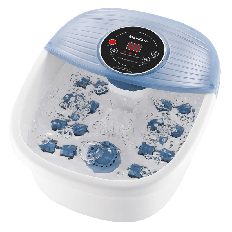 MaxKare Foot Spa/Bath Massager with Heat, Bubbles & Vibration