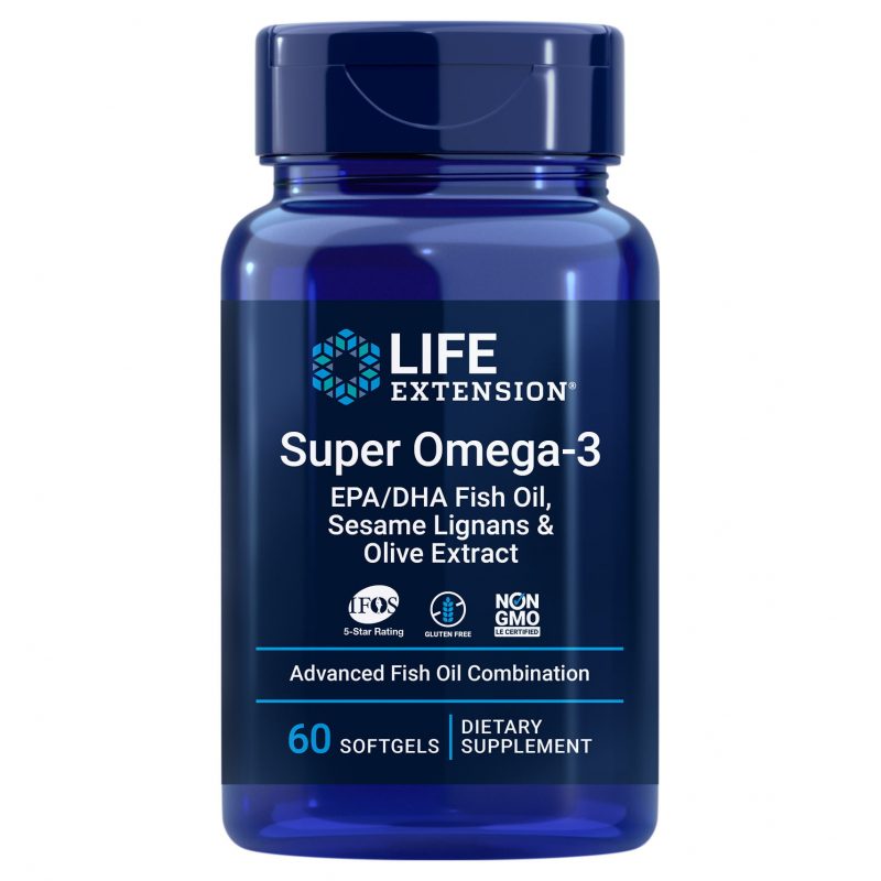 Life Extension Super Omega-3 EPA/DHA Fish Oil, Sesame Lignans